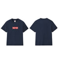 款号M307#p40💰 SUP 超级我 至高无上 老花box logo 短袖 tee 爆款 情侣 男女同款 宽松版型 采用260克精梳棉双纱 从面料到辅料全部三标齐全跟足ZP 进口松井公司浆料印花绝 - view 2