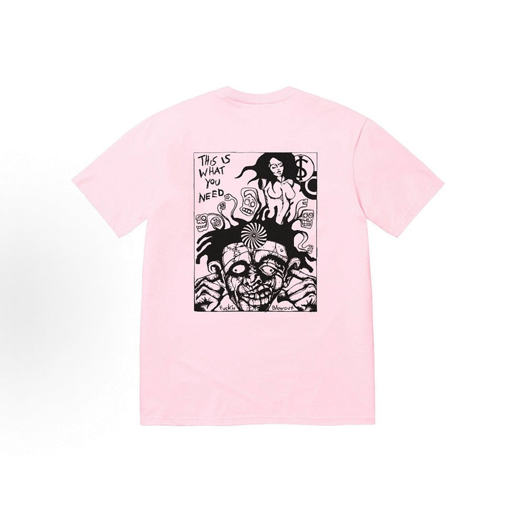 款号M321#p40💰 Supreme FW25 WEEK1 Blowout Tee 骷髅头印花图案舒适短袖T恤 男女同款 宽松版型 采用260克精梳棉双纱 从面料到辅料全部三标齐全跟足ZP 进口松 - view 1