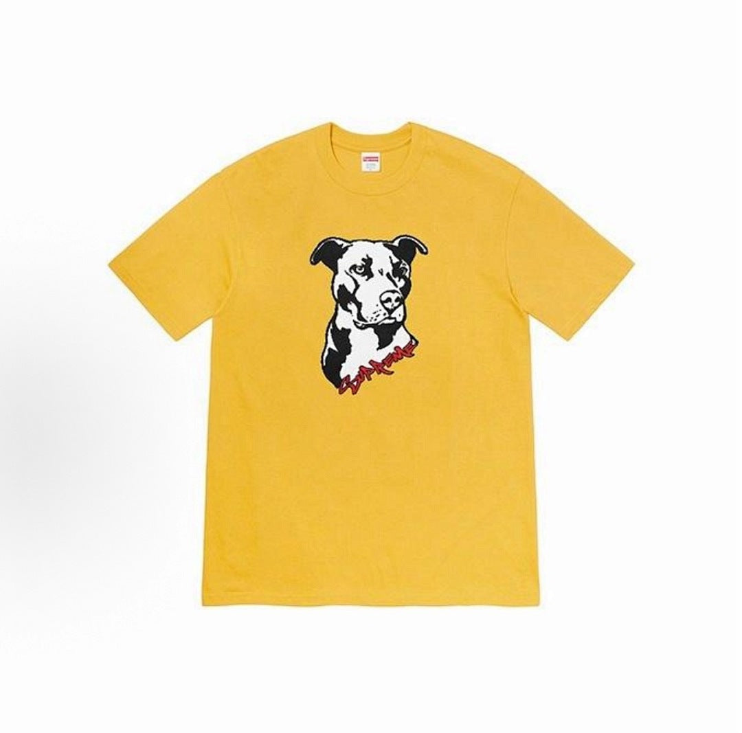款号M324#p40💰 Supreme Week 18 Pitbull Tee 斗牛犬印花迷彩短袖美式潮流T恤 男女同款 宽松版型 采用260克精梳棉双纱 从面料到辅料全部三标齐全跟足ZP 进口松井 - view 2