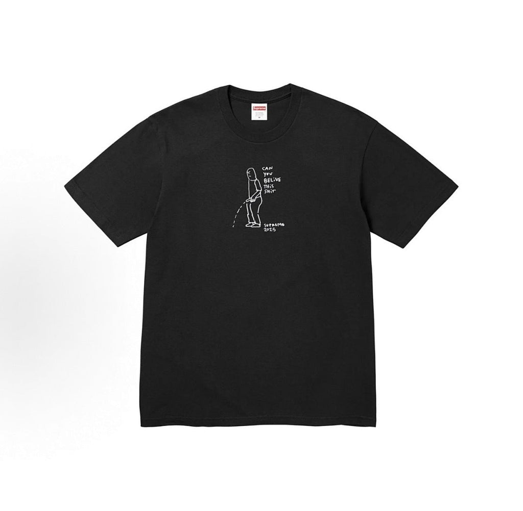 款号M325#p40💰 Supreme SS25 WEEK18 Summer Tee 夏季T恤系列 Gonz Tee 线条印花图案圆领短袖T恤 男女同款 宽松版型 采用260克精梳棉双纱 从面料到辅 - view 4