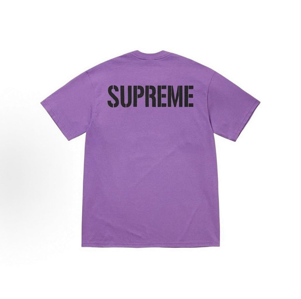 款号M381#p40💰 （市场最高版本欢迎对比） Supreme SS26 WEEK1 World Famous Tee 经典迷彩字母短袖T恤 男女同款 宽松版型 采用260克双纱纯棉 圆筒 从面 - view 3