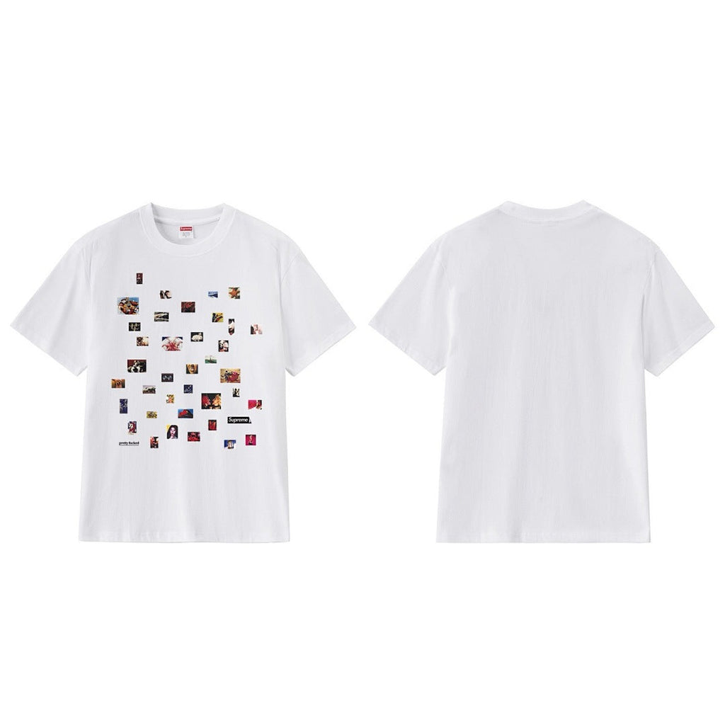 款号M394#p40💰 （市场最高版本欢迎对比） Supreme SS22 Week 8 Pretty Tee 美式潮流满印圆领套头舒适短袖T恤 男女同款 宽松版型 采用260克双纱纯棉 圆筒 从 - view 6