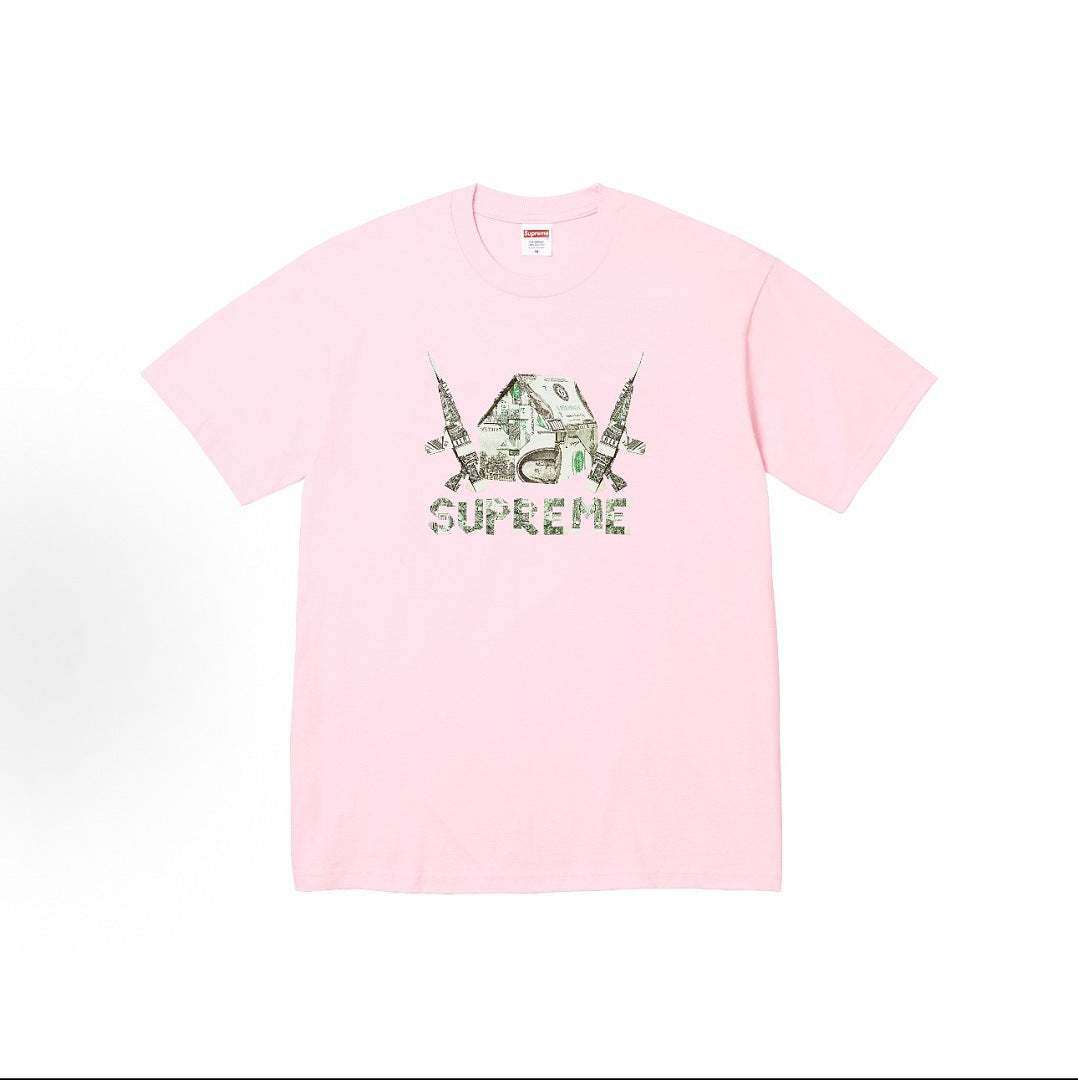 款号M415#p40💰 Supreme SS26 WEEK7 Origami Tee 春季限定T恤系列 潮流百搭折纸印花图案休闲短袖T恤 男女同款 宽松版型 采用260克双纱纯棉 圆筒 从面料到 - view 1
