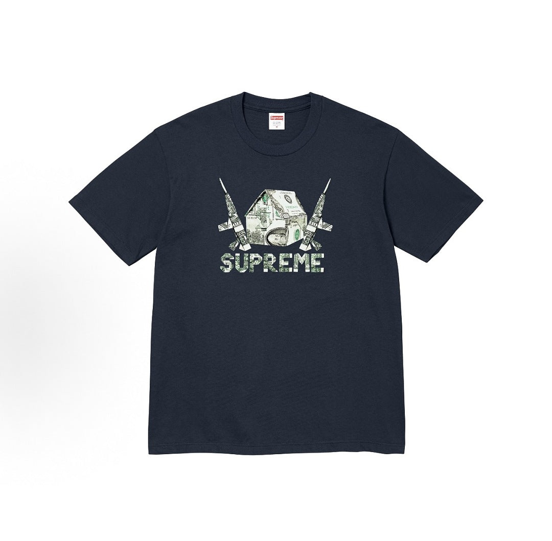 款号M415#p40💰 Supreme SS26 WEEK7 Origami Tee 春季限定T恤系列 潮流百搭折纸印花图案休闲短袖T恤 男女同款 宽松版型 采用260克双纱纯棉 圆筒 从面料到 - view 2