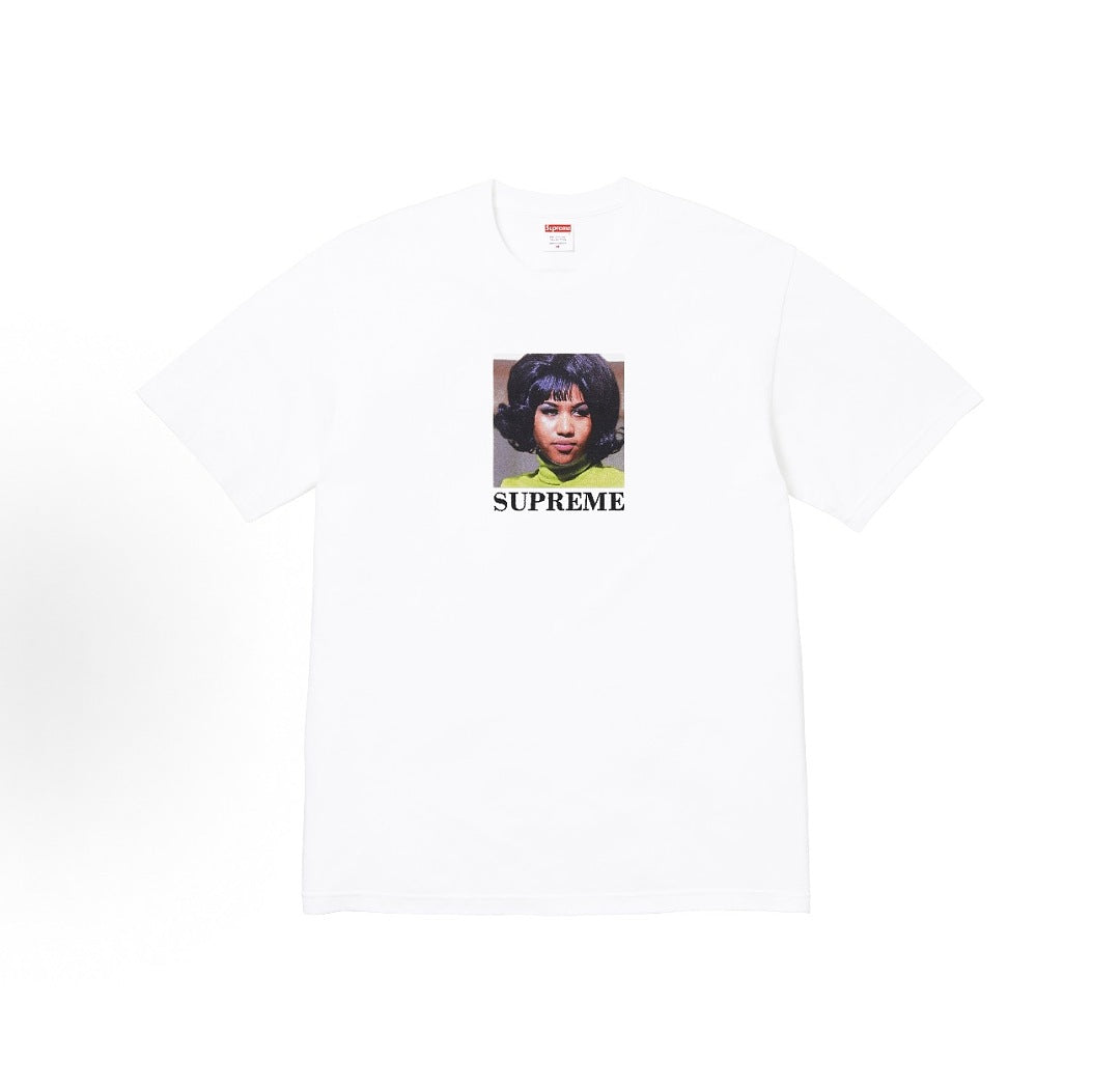款号M417#p40💰 Supreme SS26 WEEK7 Aretha Tee 春季限定T恤系列 简约百搭人像印花图案舒适圆领短袖T恤 男女同款 宽松版型 采用260克双纱纯棉 圆筒 从面料 - view 3