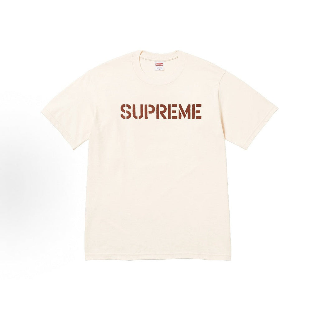 款号M420#p40💰 Supreme SS26 WEEK7 Hard Tee 春季限定T恤系列 做旧风字母印花图案圆领时尚休闲短袖T恤 男女同款 宽松版型 采用260克双纱纯棉 圆筒 从面料到辅 - view 3